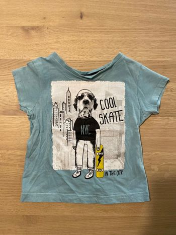 T-shirt manches courtes bleu kiabi 24 mois