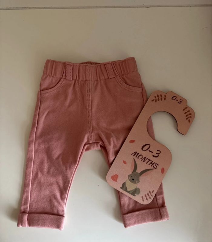 Legging bébé rose