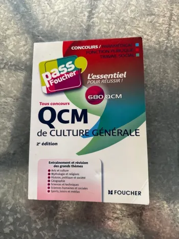 Livre tous concours QCM de culture générale