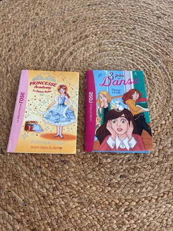 Livre la bibliothèque rose 3 pas de danse + princesse academy le palais rubis