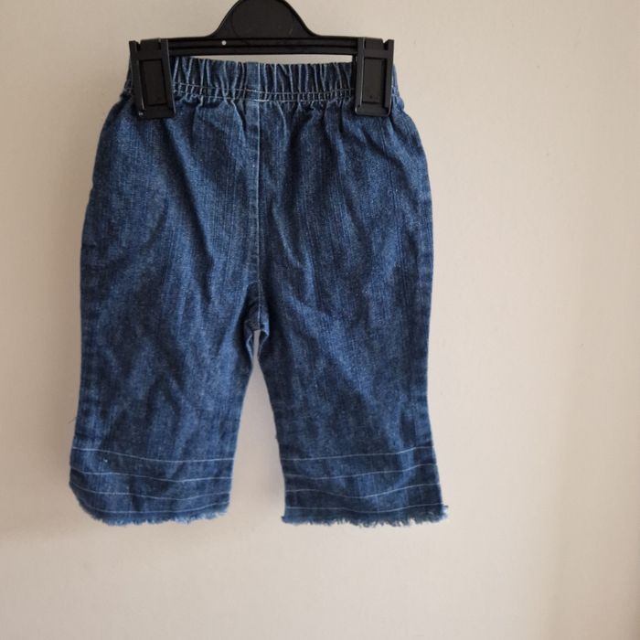 1 an jean bleu avec broderie - photo numéro 4