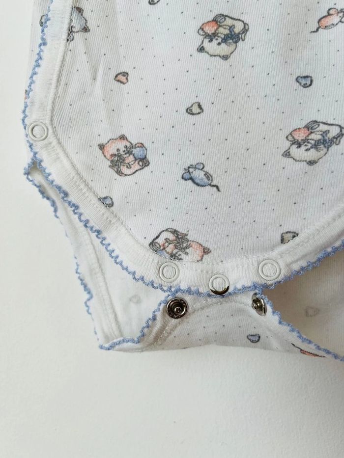 Body croisé (chats et souris) - Petit Bateau 1 mois (54cm) - photo numéro 5