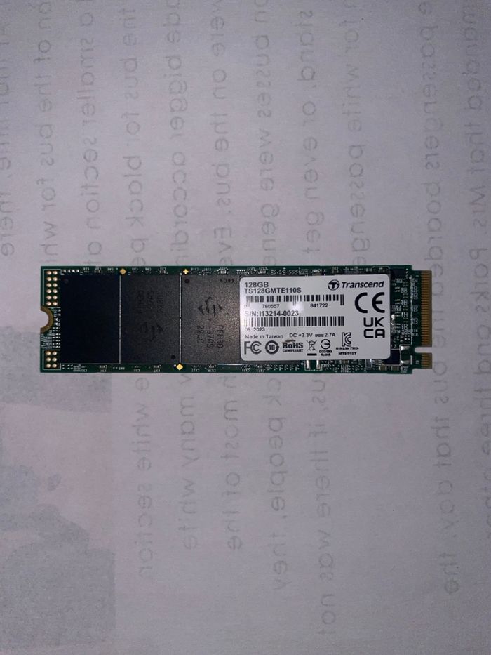 Transcend SSD interne MTE110S NVMe PCIe Gen3 x4 M.2 2280 128GB 3D TLC NAND - TS128GMTE110S - photo numéro 2