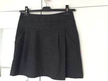 Jupe courte trapèze grise Kookai