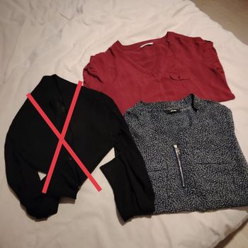 Lot 2 hauts femme taille 40