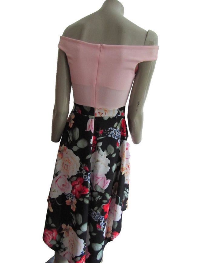 robe chic courte devant et mi longue au dos - photo numéro 3