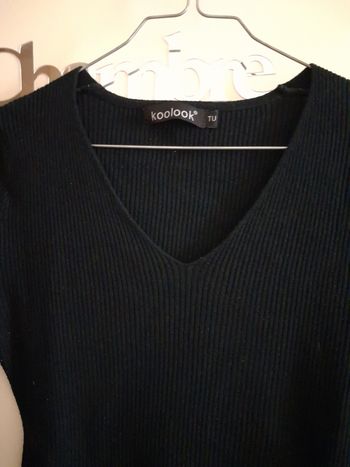 Pull noir femme taille unique 