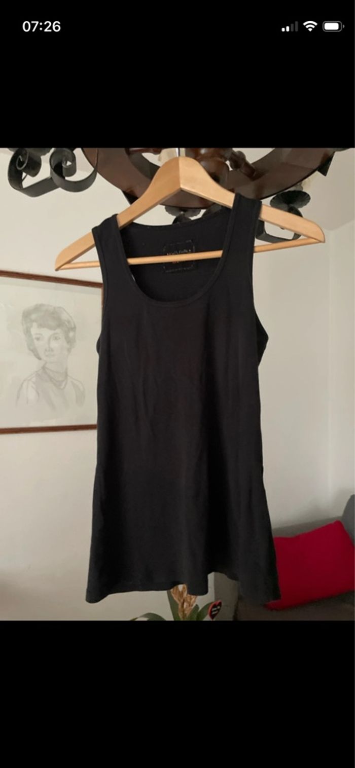 Débardeur noir femme