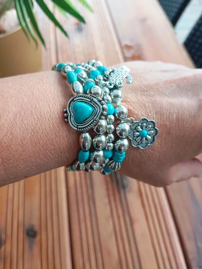 4 bracelets bohèmes - photo numéro 5