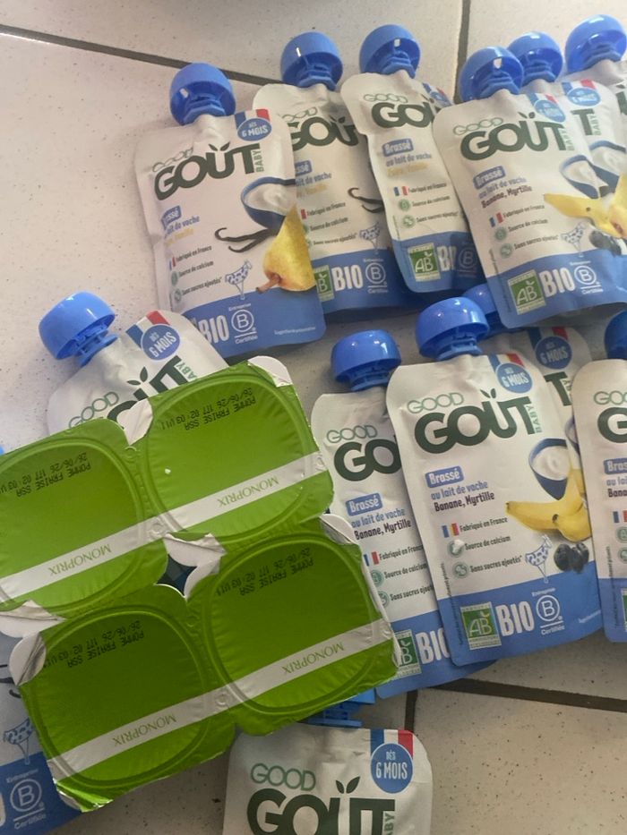 Lot de 20 compotes bio et 4 pots - photo numéro 3