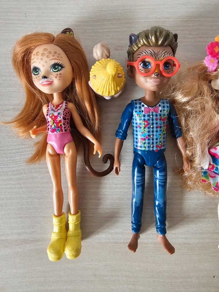 Lot de 5 poupées Enchantimals - Mattel - photo numéro 2