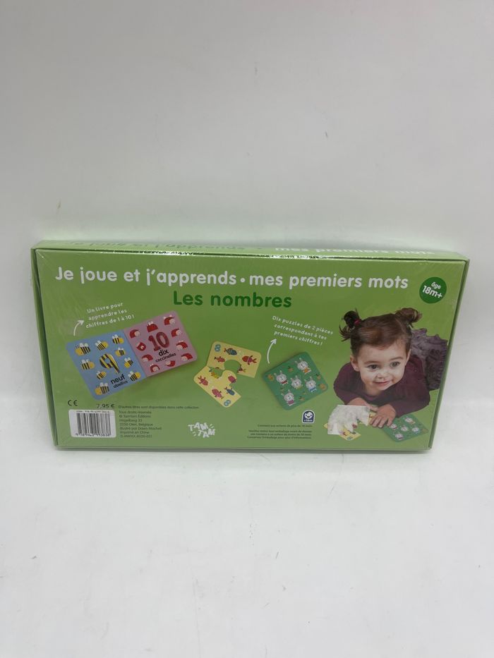 Coffre Les Nombres avec son livre et ses 10 puzzles de 2 pièces Neuf sous blister - photo numéro 2