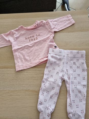Ensemble fille 1mois
