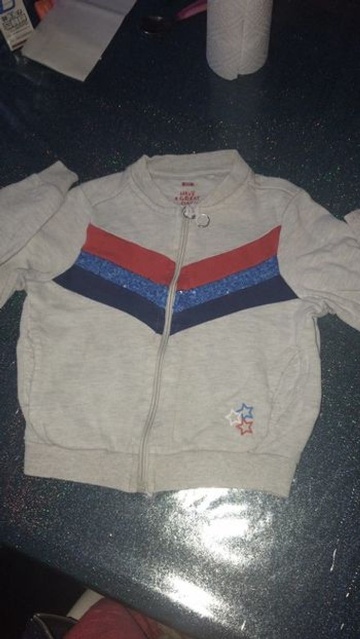 Veste à zip mixte 3/4 ans