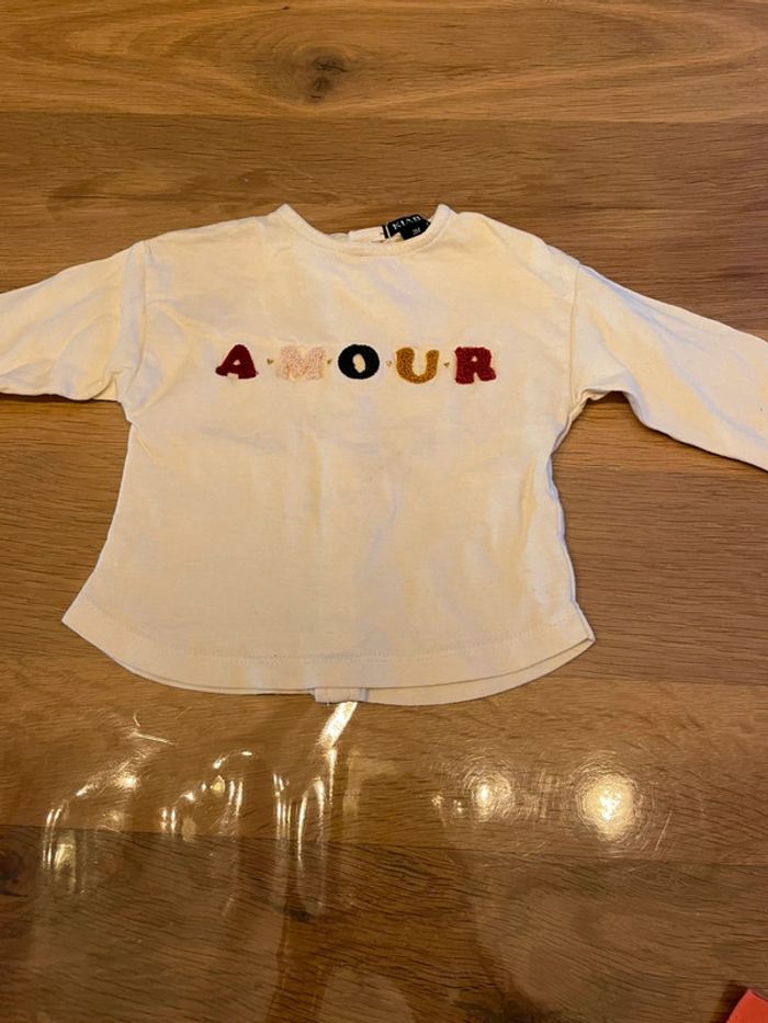 Lot tee shirt manches longues 3 mois - photo numéro 3