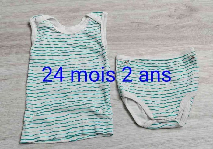 Body culotte détachable 24 mois petit bateau tbe