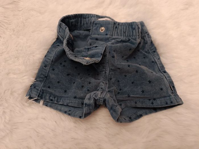 Short taille réglable velours côtelé étoiles T. 18 mois Lulu Castagnette - photo numéro 7