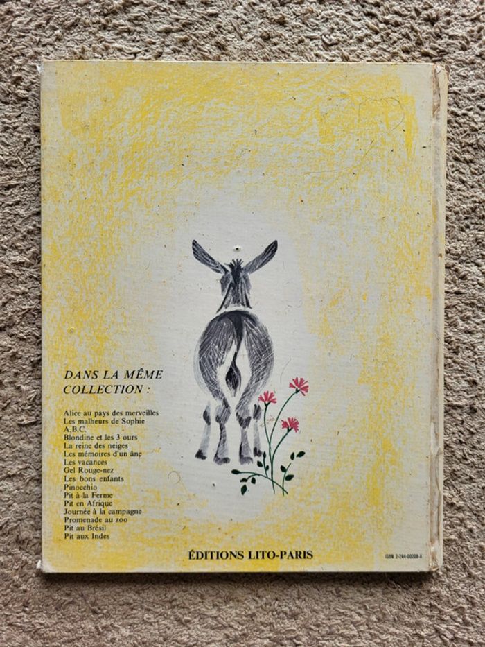 Lot 2 livres vintage enfants – Années 70 – La chèvre et les biquets & Les mémoires d’un âne - photo numéro 3