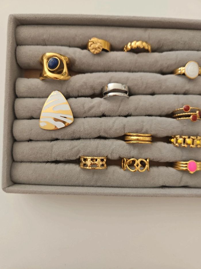 Bagues 💍 acier inoxydable neuf #lora11bijoux - photo numéro 2