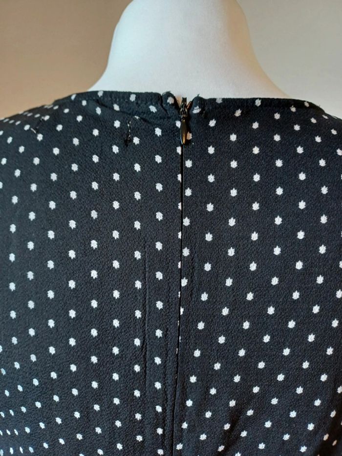 Robe noire légère à motifs Unique 21 taille S 36 - photo numéro 9