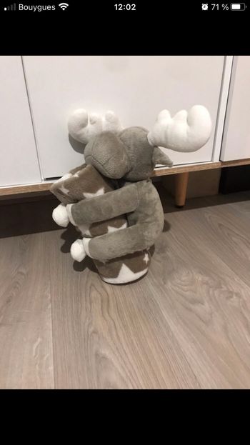 Peluche avec couverture