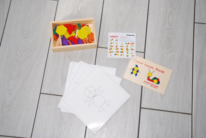 jouet éducatif Puzzle Tangram en bois pour enfants - photo numéro 2