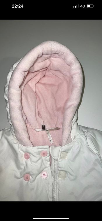 Manteau chaud blanc taille 3 mois