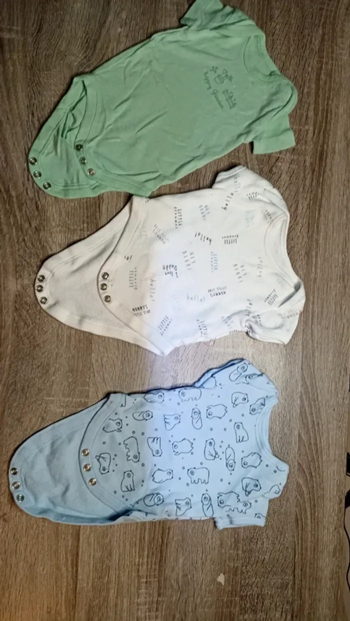 Bodys garçon 1 mois