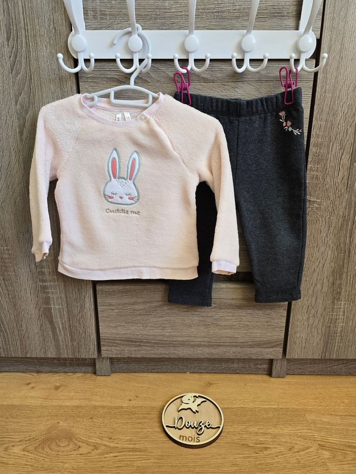 Vêtement Bébé Fille - Ensemble Lapin - Orchestra - 12 mois 74 cm