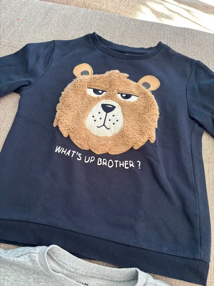 Lot de 2 sweat molleton 12 ans - photo numéro 5