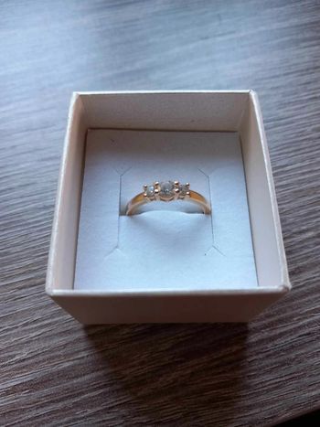 Bague Carles plaqué or 57
