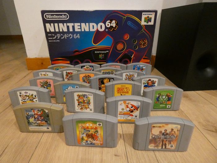 Lot N64 Nintendo 64 japonaise + 21 jeux japanese game jeux video