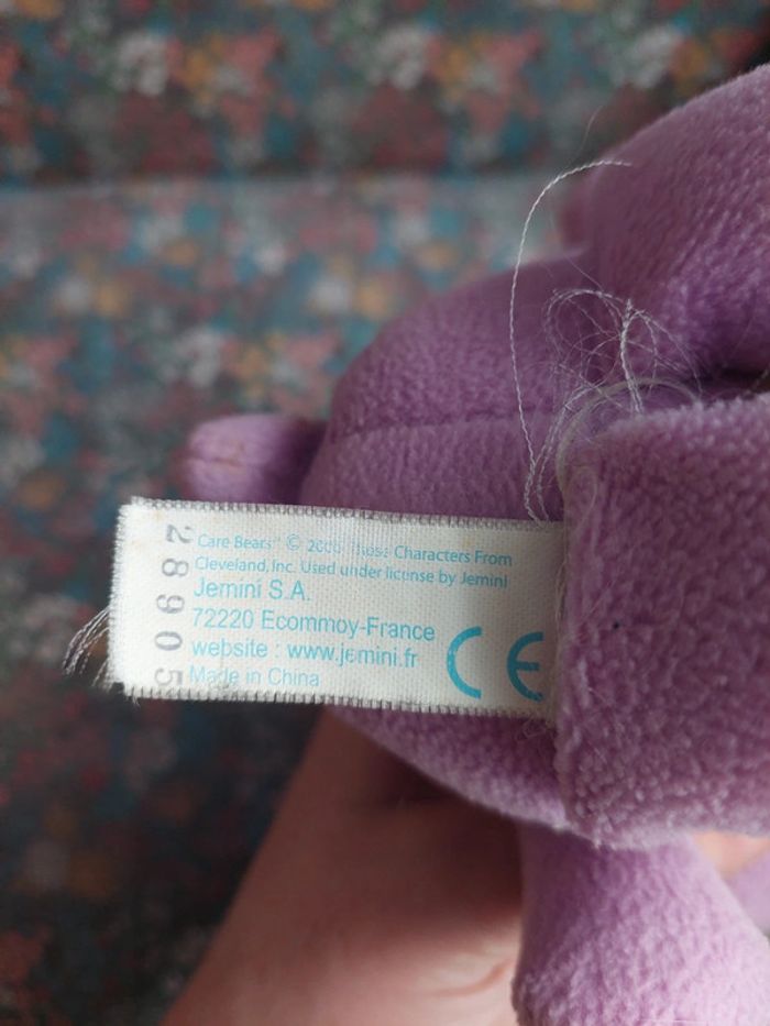 #3 Peluche bisounours jemini sucette violet - photo numéro 6
