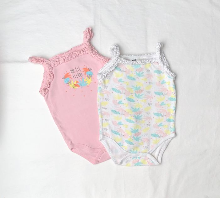 Lot de 2 bodies Mots d’enfants 9 mois