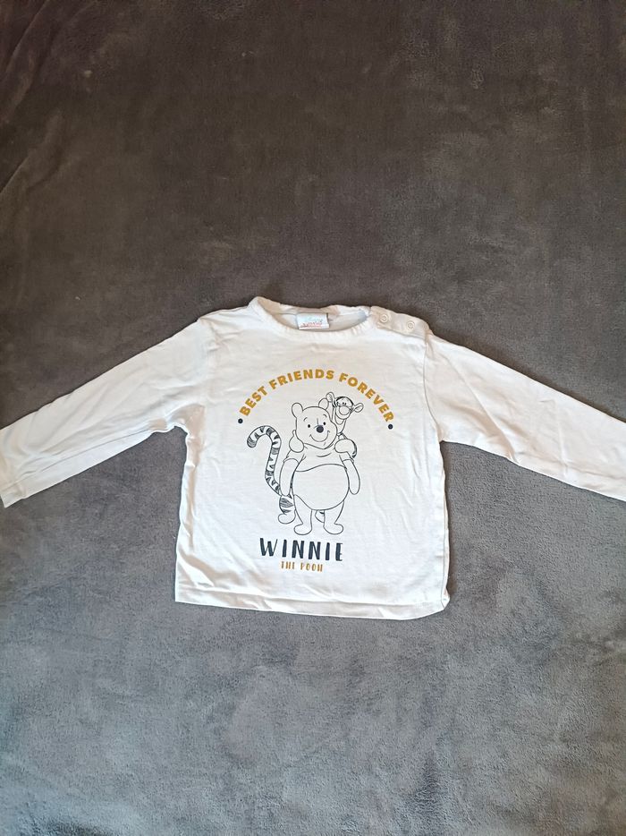 Tee-shirt manches longues - Motif Winnie l'ourson et Tigrou