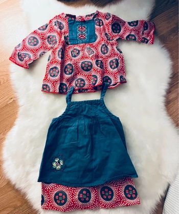 Ensemble fille Dpam 6mois