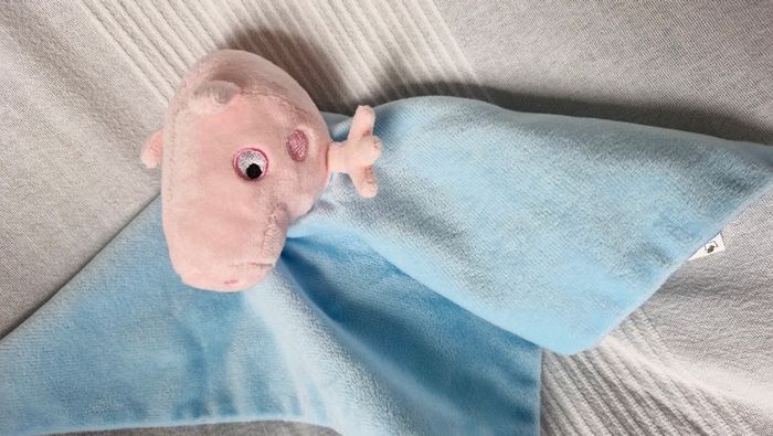 Doudou plat peppa pig bleu - photo numéro 6