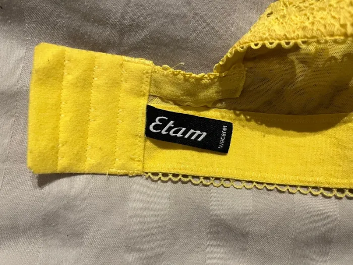 Soutien-gorge Étam Dentelle Jaune – Confort & Élégance - photo numéro 3