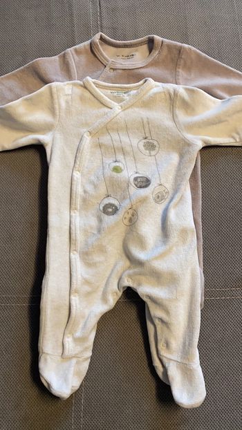 Lot de 2Grenouillère pyjamas