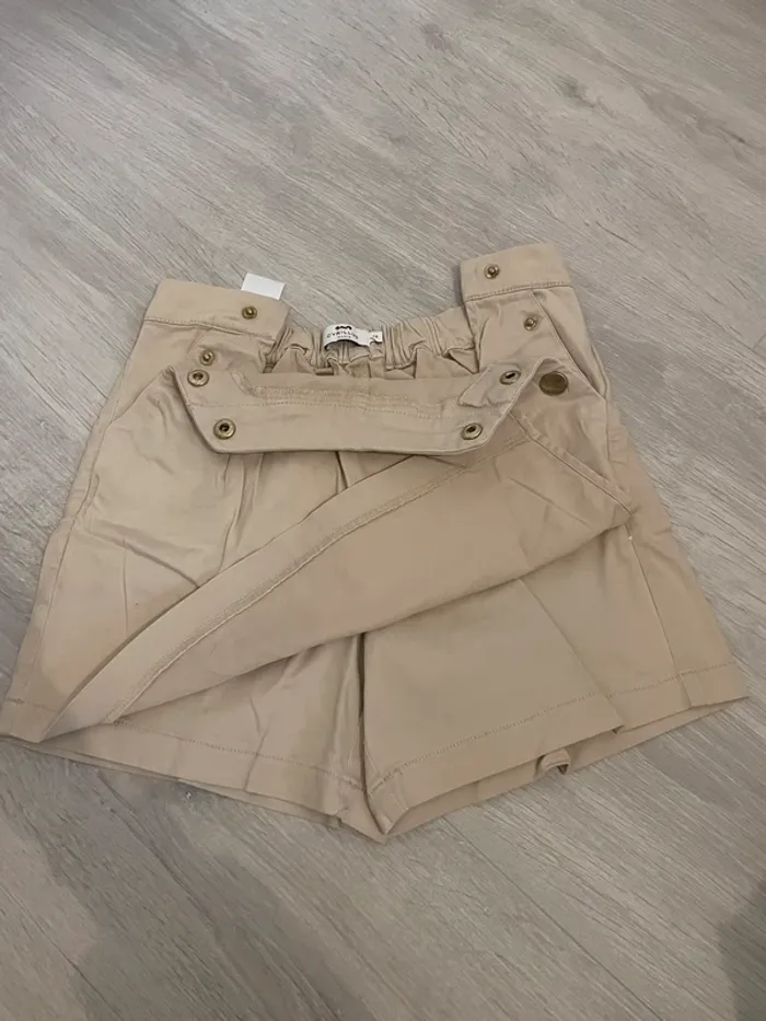 Jupe Short Beige avec boutons cyrillus - photo numéro 6