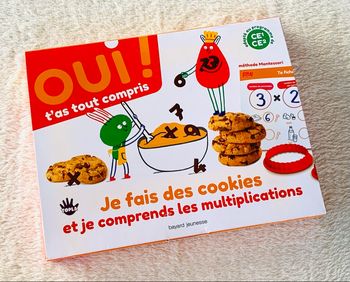 Boîte "Je fais des cookies et je comprends les multiplications" de Bayard