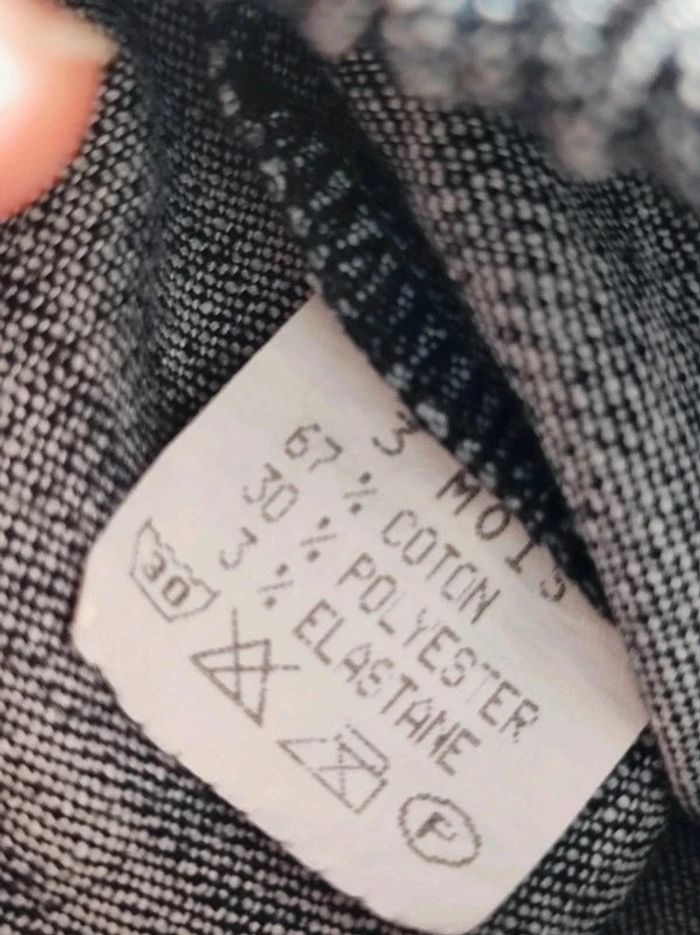 Pantalon jean gris bermuda - photo numéro 4