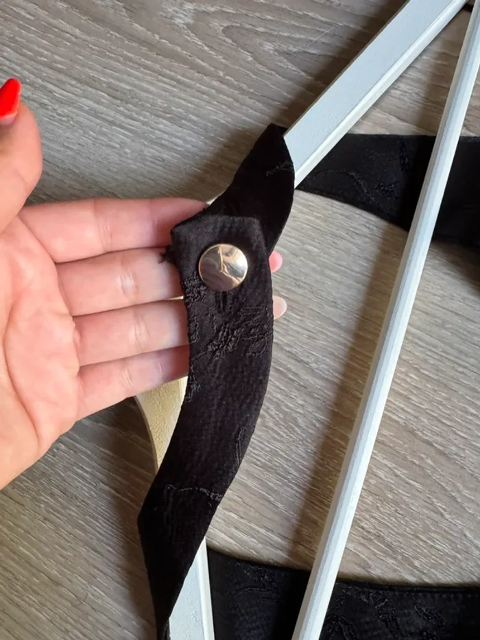 Combinaison noire Zara très élégante brodée - photo numéro 3