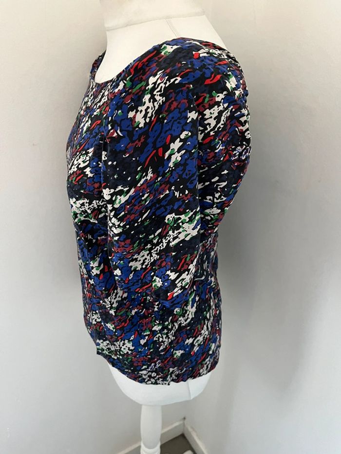 Blouse en soie à motifs Maje S - photo numéro 4