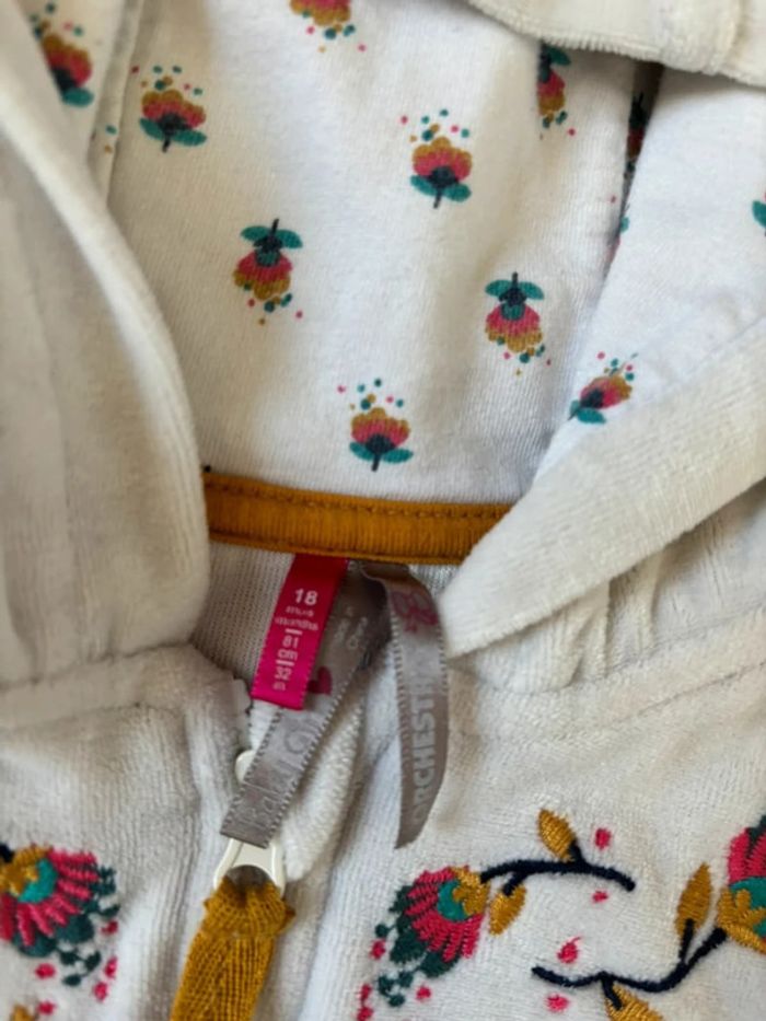 Veste bébé fille effet velours 18 mois - photo numéro 3