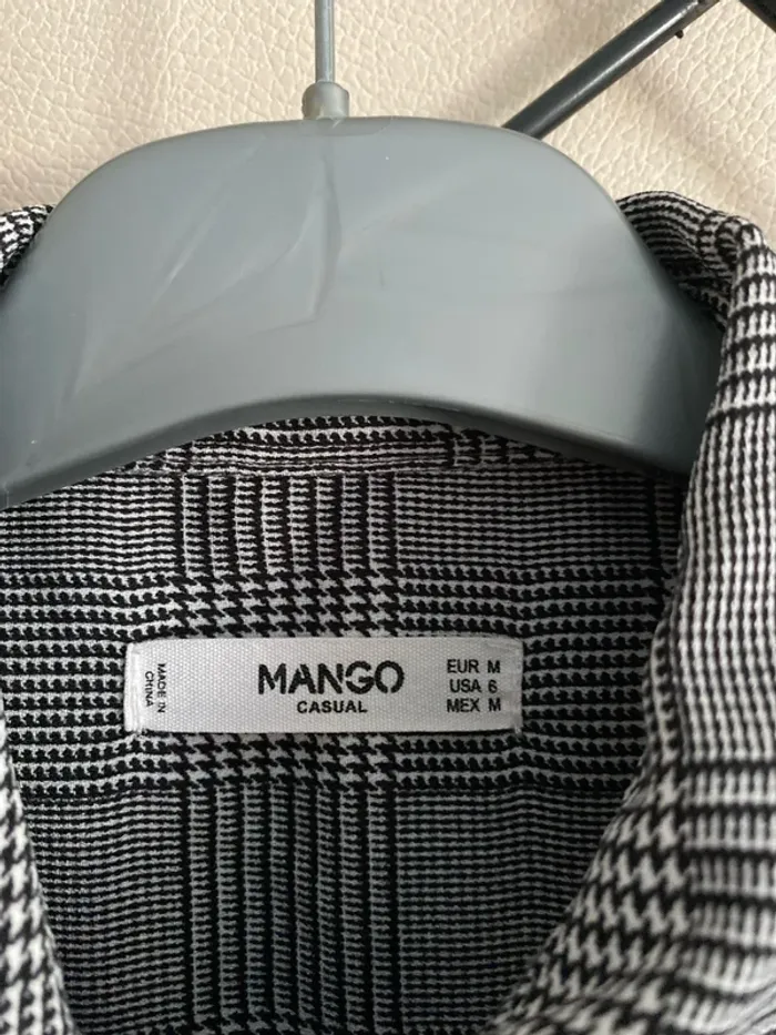 Magnifique robe légère mango casual taille M/38 motif pied de poule en parfait état - photo numéro 2