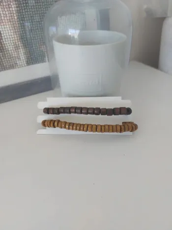 Bracelets homme en bois marron