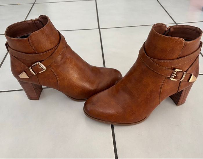 Botte à talon camel - photo numéro 5