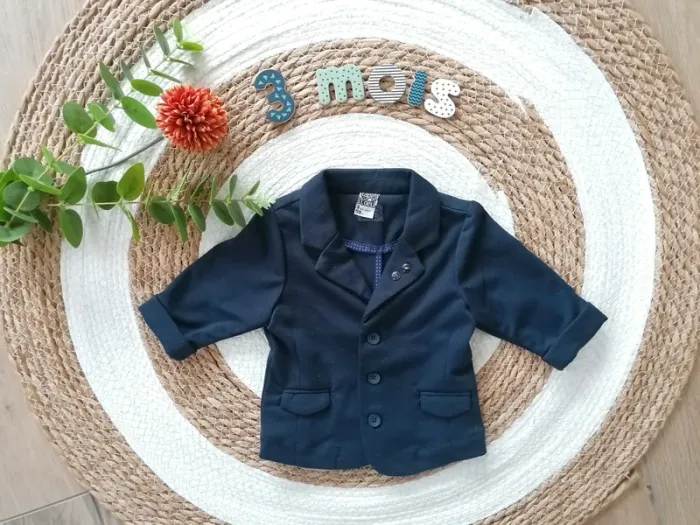 Veste habillée bleu marine - Tape à l'oeil - 3 mois
