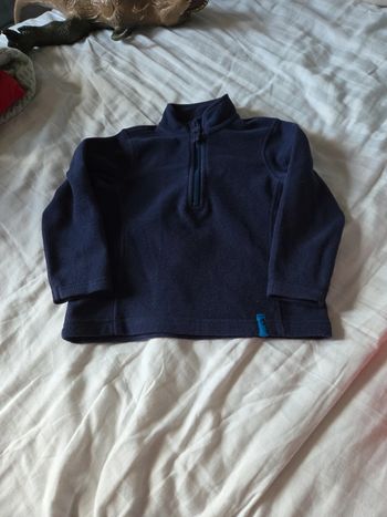 Pull polaire bleu 3 ans